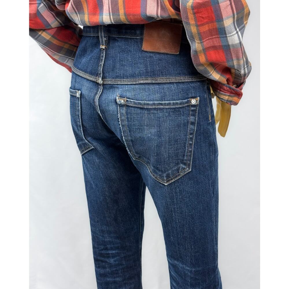 Baldwin The 77 Drop Yoke Straight Selvedge Jeans 32x30 USA Japanese Denim